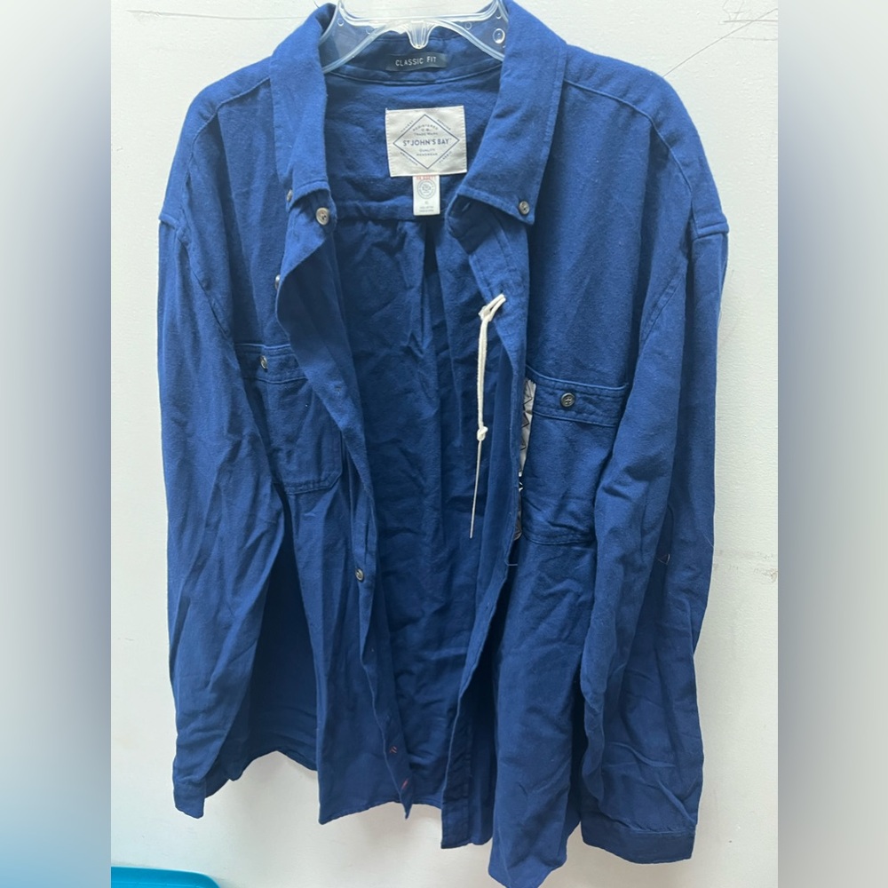 St John’s Bay Blue Flannel Shirt
